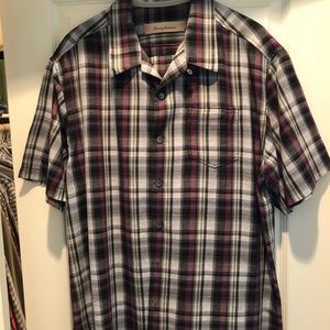 Tommy Bahamas silk short sleeve shirt